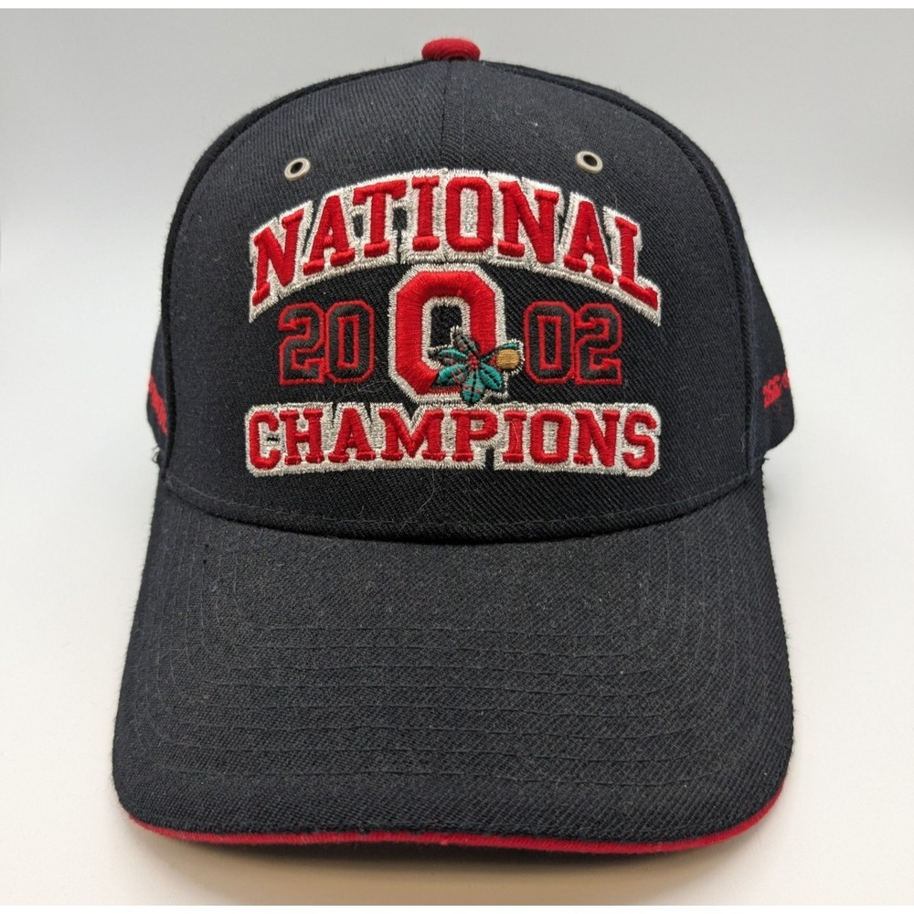 Ohio State Buckeyes Hat Cap Strap Back National Champions Vintage Y2K Football
